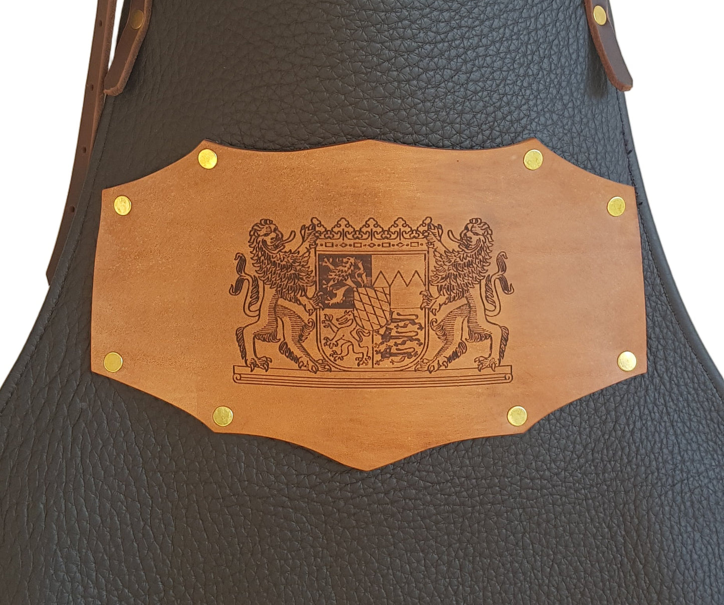 Leder- Grillschürze